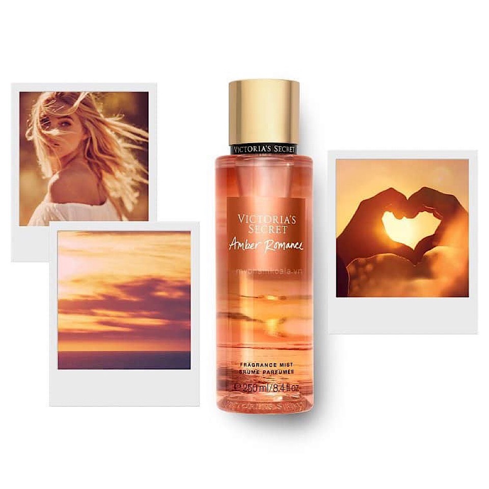 Xịt thơm toàn thân Victoria’s Secret Amber Romance Fragrance Mist Brume Parfumee